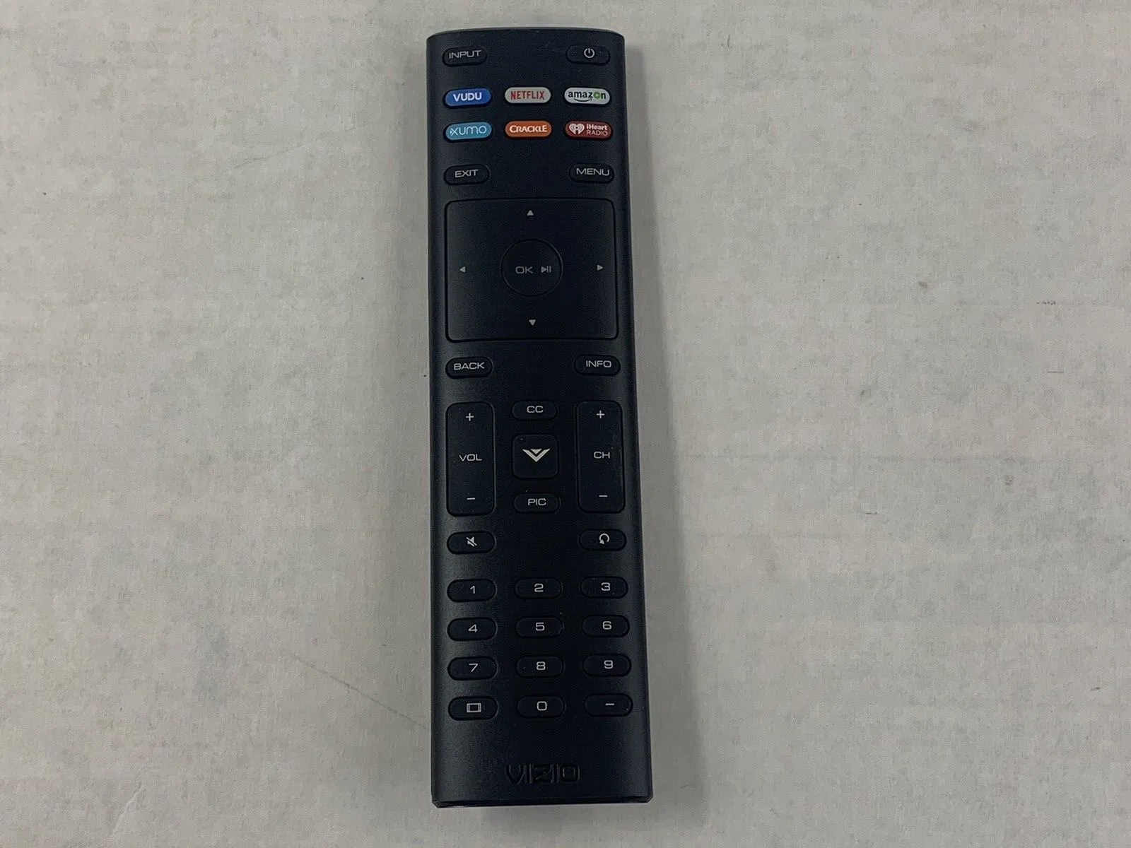 Vizio XRT136 Smart TV Remote Control with Vudu Amazon iheart Netflix 6 Keys