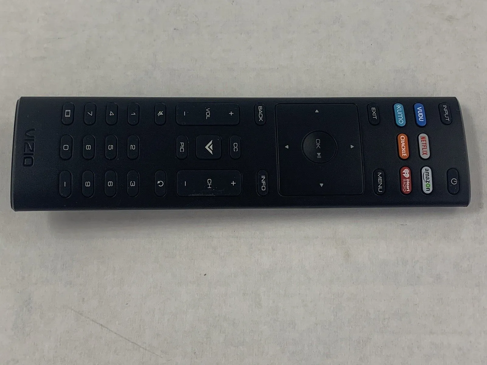 Vizio XRT136 Smart TV Remote Control with Vudu Amazon iheart Netflix 6 Keys