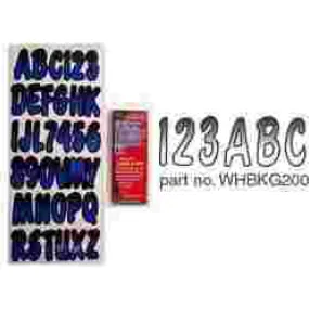 White/Black Series 200 Hardline Number Kit