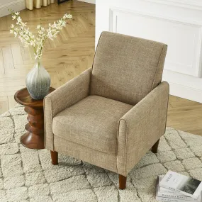 WIIS' IDEA Modern Armchair Sofa With Comfy For Living Room - Yellow