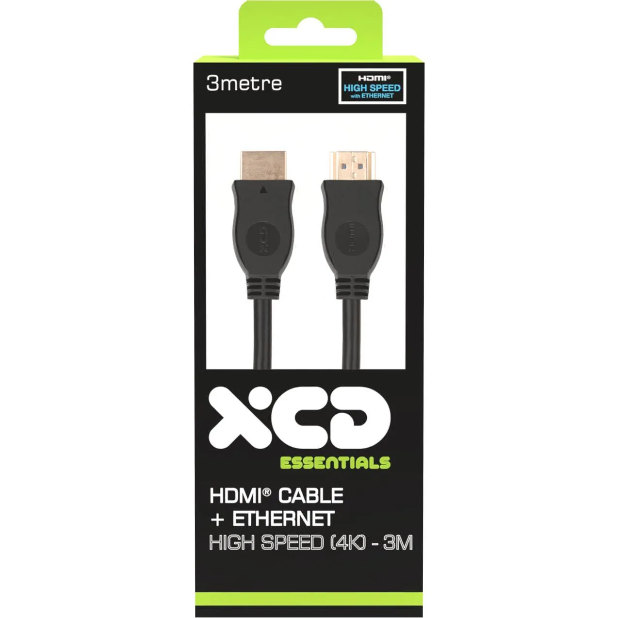 XCD Essentials High Speed HDMI Cable with Ethernet 4K 3m V2