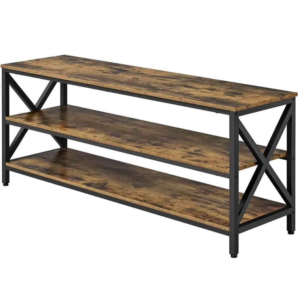 Yaheetech TV Stand Rustic Brown